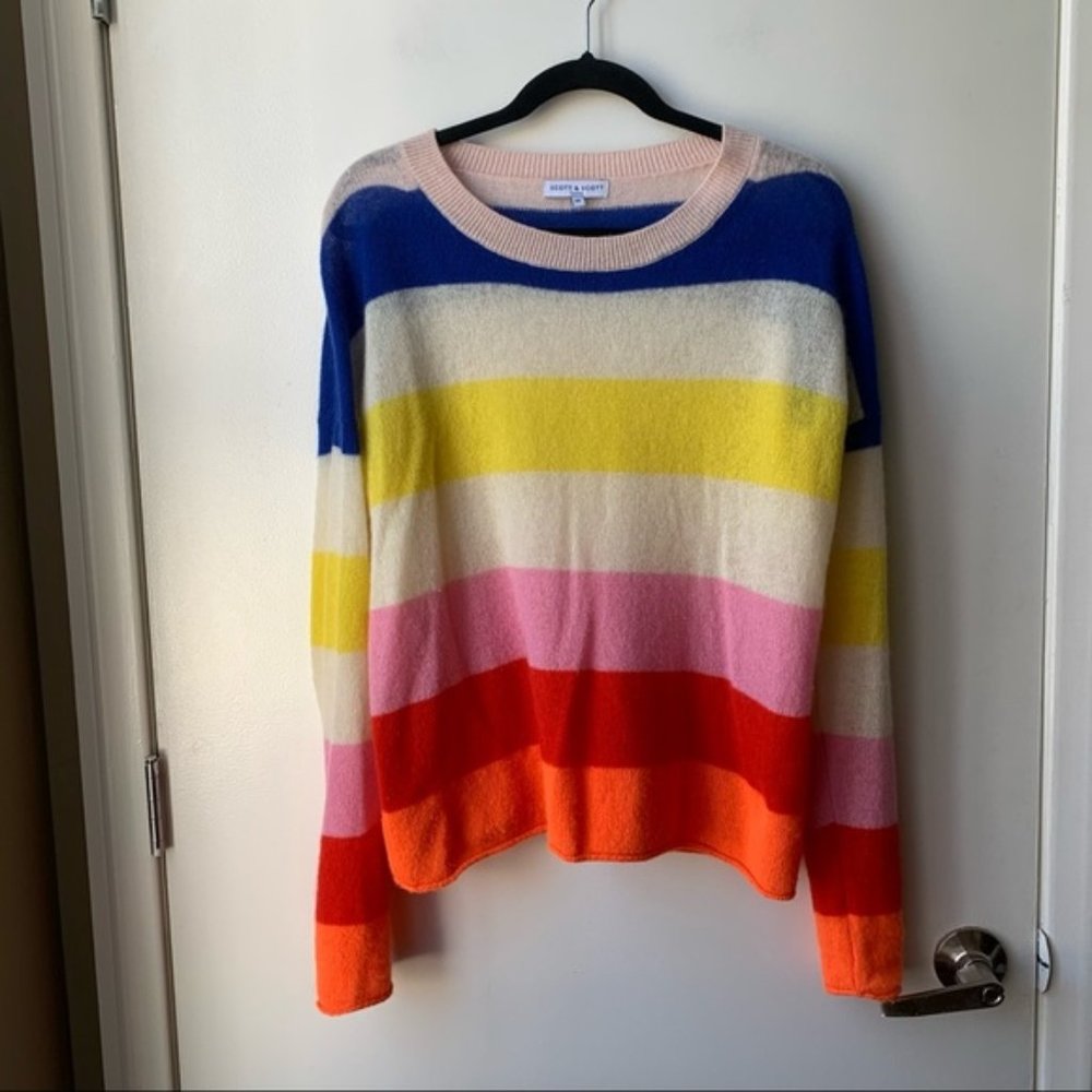 Scott & Scott London Cashmere Striped Sweater